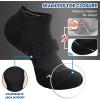 imageHylaea Athletic Running Socks Cushion Padded Moisture Wicking Low Cut3 Pairs Black