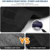 imageHylaea Athletic Running Socks Cushion Padded Moisture Wicking Low Cut3 Pairs Black