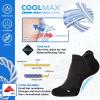 imageHylaea Athletic Running Socks Cushion Padded Moisture Wicking Low Cut3 Pairs Black