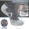 imageHylaea Athletic Running Socks Cushion Padded Moisture Wicking Low Cut3 Pairs Black Grey White