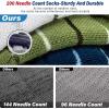 imageHylaea Athletic Running Socks Cushion Padded Moisture Wicking Low Cut3 Pairs Blue Green White