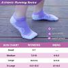 imageHylaea Athletic Running Socks Cushion Padded Moisture Wicking Low Cut3 Pairs Purple Red Green