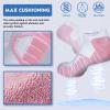 imageHylaea Athletic Running Socks Cushion Padded Moisture Wicking Low Cut3 Pairs Red