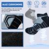 imageHylaea Athletic Running Socks Cushion Padded Moisture Wicking Low Cut3 Pairs Red Blue Green