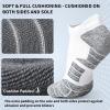 imageHylaea Athletic Running Socks Cushion Padded Moisture Wicking Low CutBlack Grey White 3 Pairs Style 2