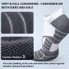 imageHylaea Athletic Running Socks Cushion Padded Moisture Wicking Low CutBlack Grey White 4 Pairs