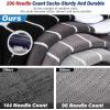 imageHylaea Athletic Running Socks Cushion Padded Moisture Wicking Low CutBlack Grey White 4 Pairs