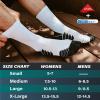 imageHylaea Compression Running Socks for men Coolmax AntiBlister Cushion Crew Socks for Athletic Moisture Wicking ampamp SeamlessBlack Grey White 3 Pairs