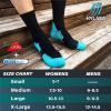 imageHylaea Compression Running Socks for men Coolmax AntiBlister Cushion Crew Socks for Athletic Moisture Wicking ampamp SeamlessOrange Green Blue 3 Pairs