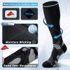 imageHylaea Knee High Compression Socks 2030 mmHg for Nurse Pregnancy Medical Running Sports Travel with Cushion Pad Circulation Graduated Seamless Moisture Wicking