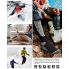 imageHylaea Merino Wool Ski Socks Cold Weather Socks for Snowboarding Snow Winter Thermal Kneehigh Warm Socks HuntingBlack Dark Grey Grey 3 Pairs