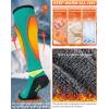 imageHylaea Merino Wool Ski Socks Cold Weather Socks for Snowboarding Snow Winter Thermal Kneehigh Warm Socks HuntingFluorescent Color 3 Pairs
