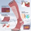 imageHylaea Merino Wool Ski Socks Cold Weather Socks for Snowboarding Snow Winter Thermal Kneehigh Warm Socks HuntingPink Rose 2 Pairs