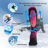 imageHylaea Merino Wool Ski Socks Cold Weather Socks for Snowboarding Snow Winter Thermal Kneehigh Warm Socks HuntingPink Rose Red 2 Pairs