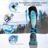imageHylaea Merino Wool Ski Socks Cold Weather Socks for Snowboarding Snow Winter Thermal Kneehigh Warm Socks HuntingPurple Red Green 3 Pairs
