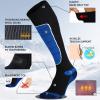 imageHylaea Merino Wool Ski Socks Cold Weather Socks for Snowboarding Snow Winter Thermal Kneehigh Warm Socks HuntingRed Blue Green 3 Pairs