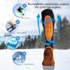 imageHylaea Merino Wool Ski Socks Cold Weather Socks for Snowboarding Snow Winter Thermal Kneehigh Warm Socks HuntingRed Blue Green 3 Pairs