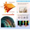 imageHylaea Merino Wool Ski Socks Cold Weather Socks for Snowboarding Snow Winter Thermal Kneehigh Warm Socks HuntingYellow Blue Green 2 Pairs