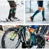 imageHylaea Merino Wool Ski Socks Cold Weather Socks for Snowboarding Snow Winter Thermal Kneehigh Warm Socks HuntingYellow Blue Green 2 Pairs
