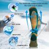 imageHylaea Merino Wool Ski Socks Cold Weather Socks for Snowboarding Snow Winter Thermal Kneehigh Warm Socks HuntingYellow Blue Green 2 Pairs