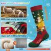 imageHylaea Merino Wool Ski Socks Kids Kneehigh Warm Thermal Snowboard Skating Socks for Boys Girls ToddlerGreen Purple Pink Red 2 Pairs