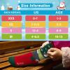 imageHylaea Merino Wool Ski Socks Kids Kneehigh Warm Thermal Snowboard Skating Socks for Boys Girls ToddlerGreen Purple Pink Red 2 Pairs