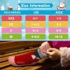 imageHylaea Merino Wool Ski Socks Kids Kneehigh Warm Thermal Snowboard Skating Socks for Boys Girls ToddlerPink Red Gray Blue 2 Pairs