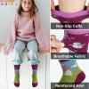 imageHylaea Merino Wool Ski Socks Kids Kneehigh Warm Thermal Snowboard Skating Socks for Boys Girls ToddlerPink Red Gray Blue 2 Pairs