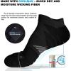 imageHylaea No Show Running Athletic AntiBlister Wicking Coolmax Socks Seamless Antiodor3 Pairs Black