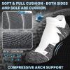imageHylaea No Show Running Athletic AntiBlister Wicking Coolmax Socks Seamless Antiodor3 Pairs Black Grey White