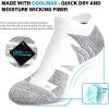 imageHylaea No Show Running Athletic AntiBlister Wicking Coolmax Socks Seamless Antiodor3 Pairs Black Grey White