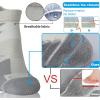 imageHylaea No Show Running Athletic AntiBlister Wicking Coolmax Socks Seamless Antiodor3 Pairs Blue Gray Yellow