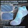 imageHylaea No Show Running Athletic AntiBlister Wicking Coolmax Socks Seamless Antiodor3 Pairs Blue Gray Yellow