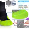 imageHylaea No Show Running Athletic AntiBlister Wicking Coolmax Socks Seamless Antiodor3 Pairs OrangeGreenBlue