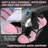 imageHylaea No Show Running Athletic AntiBlister Wicking Coolmax Socks Seamless Antiodor3 Pairs Pink