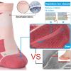 imageHylaea No Show Running Athletic AntiBlister Wicking Coolmax Socks Seamless Antiodor3 Pairs Pink Purple Red