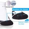 imageHylaea No Show Running Athletic AntiBlister Wicking Coolmax Socks Seamless Antiodor3 Pairs White