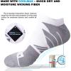 imageHylaea No Show Running Athletic AntiBlister Wicking Coolmax Socks Seamless Antiodor3 Pairs White