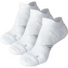 imageHylaea No Show Running Athletic AntiBlister Wicking Coolmax Socks Seamless Antiodor3 Pairs White Style 2