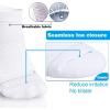imageHylaea No Show Running Athletic AntiBlister Wicking Coolmax Socks Seamless Antiodor3 Pairs White Style 2