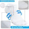 imageHylaea No Show Running Athletic AntiBlister Wicking Coolmax Socks Seamless Antiodor3 Pairs White Style 2