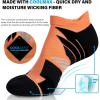imageHylaea No Show Running Athletic AntiBlister Wicking Coolmax Socks Seamless Antiodor3 Pairs Wine Red Yellow