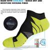 imageHylaea No Show Running Athletic AntiBlister Wicking Coolmax Socks Seamless AntiodorWatermelonTartrazineAqua Green 3 Pairs