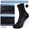 imageHylaea Quarter Athletic Running Socks No Blister Cushion Moisture Wicking Socks for Cycling Sport3 Pairs All Black