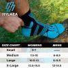 imageHylaea Quarter Athletic Running Socks No Blister Cushion Moisture Wicking Socks for Cycling Sport3 Pairs Blue Red Yellow
