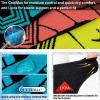 imageHylaea Quarter Athletic Running Socks No Blister Cushion Moisture Wicking Socks for Cycling Sport3 Pairs Blue Red Yellow