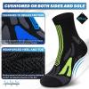 imageHylaea Quarter Athletic Running Socks No Blister Cushion Moisture Wicking Socks for Cycling Sport3 Pairs Dark Grey
