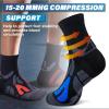 imageHylaea Quarter Athletic Running Socks No Blister Cushion Moisture Wicking Socks for Cycling Sport3 Pairs Dark Grey