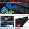 imageHylaea Quarter Athletic Running Socks No Blister Cushion Moisture Wicking Socks for Cycling Sport3 Pairs Dark Grey