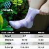imageHylaea Quarter Athletic Running Socks No Blister Cushion Moisture Wicking Socks for Cycling Sport3 Pairs Red Purple Green